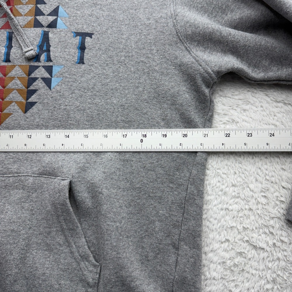 Ariat‎ REAL Womens Heather Gray Aztec Graphic Pullover Hoodie Sweatshirt Medium - Picture 5 of 9